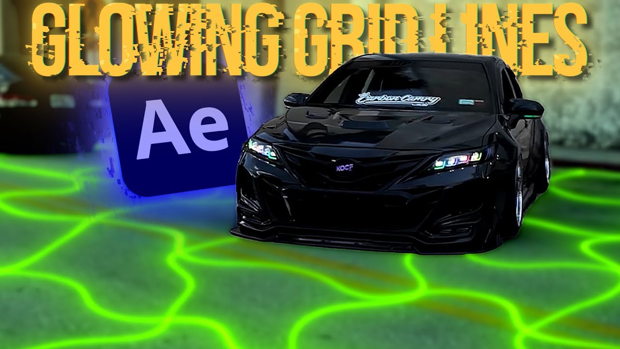 Эффект плавных и светящихся линий сетки в After Effects