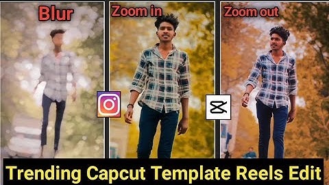 Capcut template reels editing || blur effect and slow motion zooming effect reels editing ||