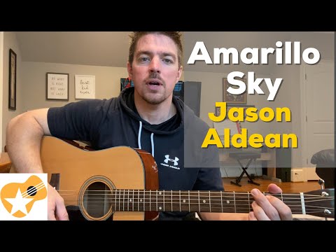 Amarillo Sky | Jason Aldean | Beginner Guitar Lesson