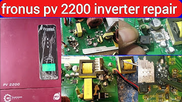 fronus pv 2200 inverter Repairing | pv 2200 inverter | fronus inverter repair |fronus inverter error