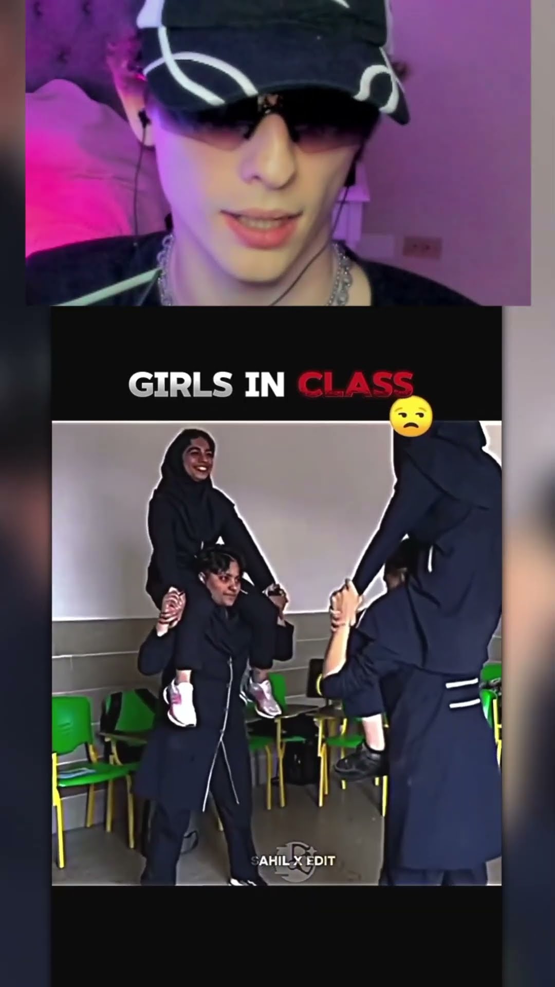 En clase HOMBRES vs  CHICAS?