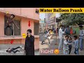 Throwing water balloons with twist  throwing water balloons prank  unbeatable team fk