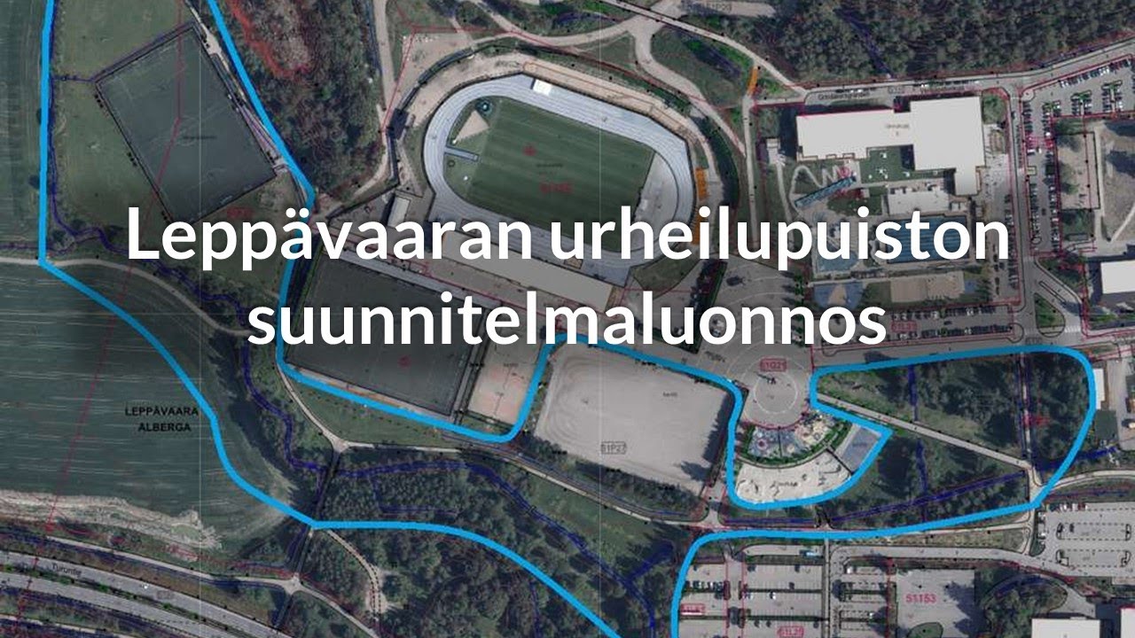 Leppävaaran urheilupuiston suunnitelmaluonnoksen esittely - YouTube