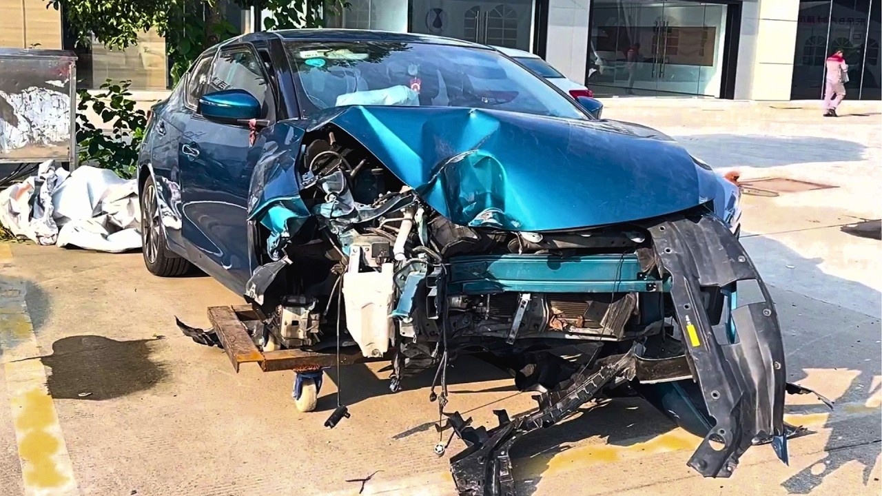 Man Restores BRUTALLY CRASHED CARS in His Garage | Start to Finish by @theCarMechanicXiaoWu