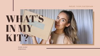 WHAT'S IN MY KIT?! | every event essentials and must haves