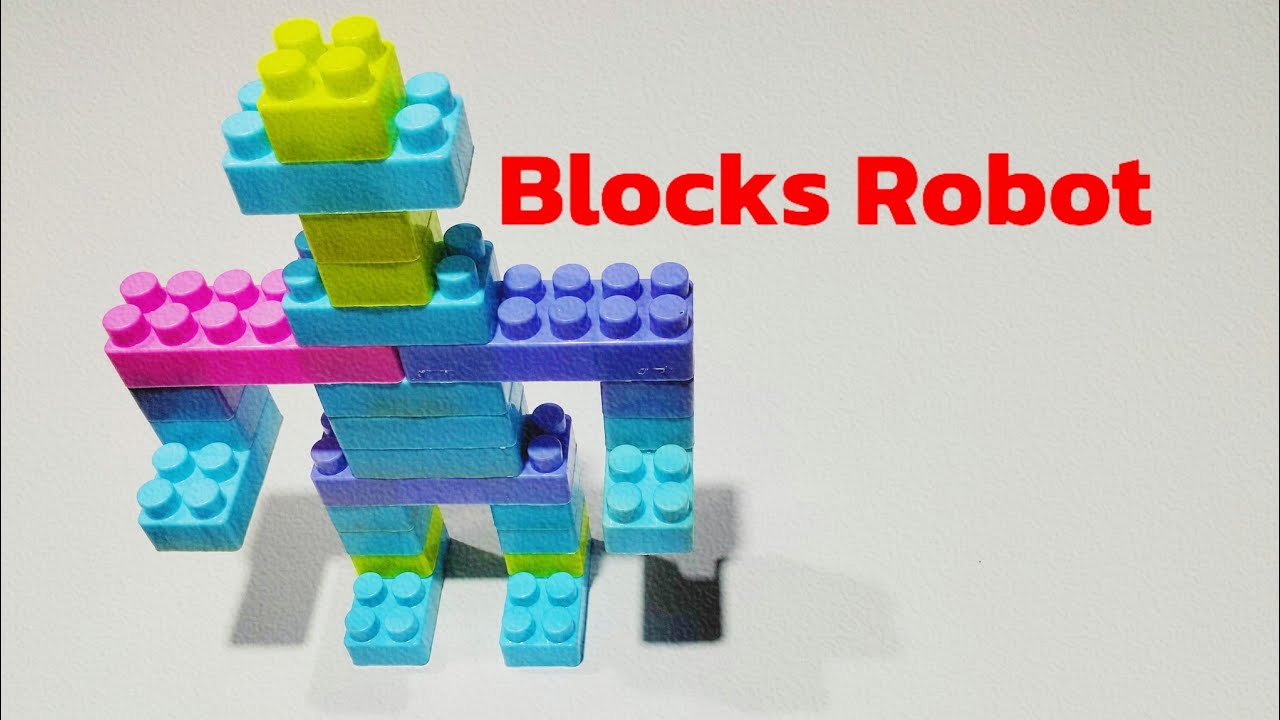 Satisfying DIY Robot. Building blocks for kids | blocks throne |blocks game | blocks  toys|,