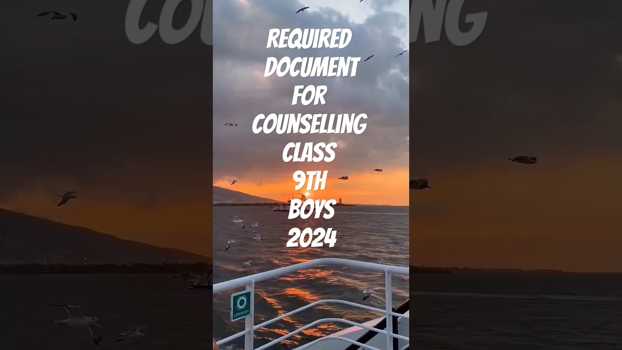 Required Documents For CHS BHU Counselling Class 9th Boys 2024 ✅✨!!