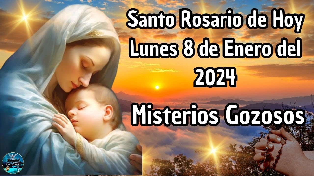 📿🌹SANTO ROSARIO DE HOY LUNES 8 DE ENERO DEL 2024 MISTERIOS GOZOSOS📿🌹