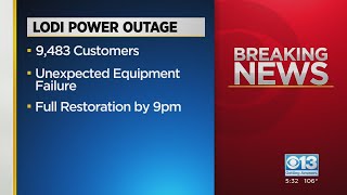 More than 9,000 people in Lodi are without power