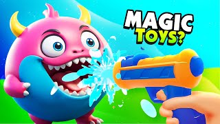 I Used A Magic Water Gun On Weird Toys! - Toy Master Vr