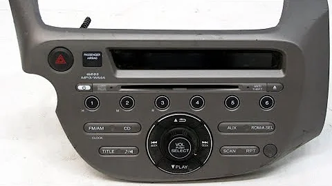 2011 Honda Fit Radio Removal