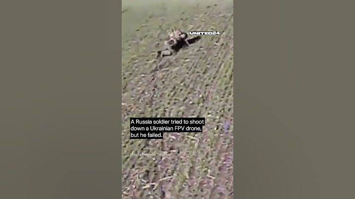 Russian Soldier Tried to Shoot Down Ukrainian FPV Drone, But He Failed #warinukraine #drone