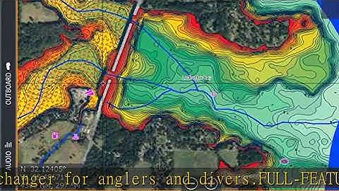 C-MAP Reveal Lake Charts for Marine GPS Navigation with Shaded Relief, Hi-Res Bathymetry, Vectors,