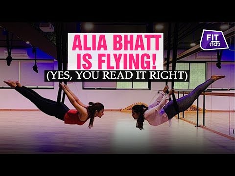 Alia Bhatt Masters Aerial Yoga | Fit Tak