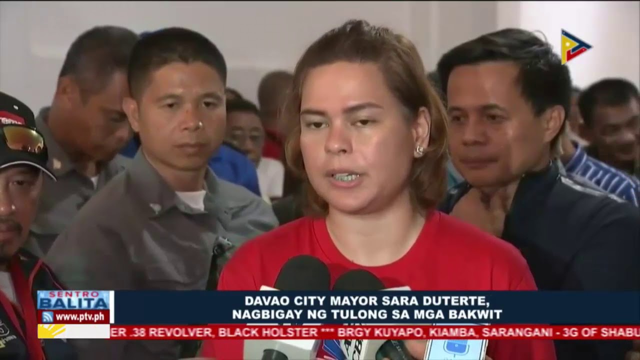 Davao City Mayor Sara Duterte, nagbigay ng tulong sa mga bakwit