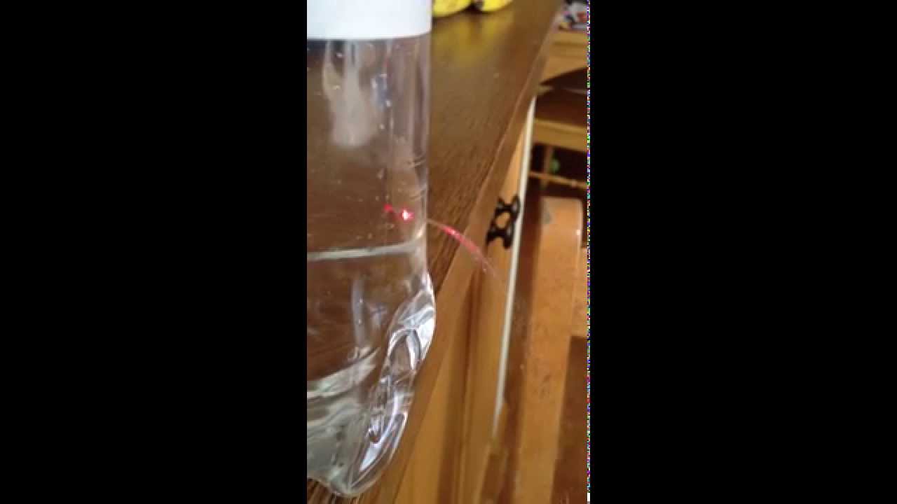 Bend light in a stream of water! YouTube