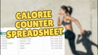 Comment créer un outil de suivi des calories dans Google Sheets | Modèle gratuit screenshot 2