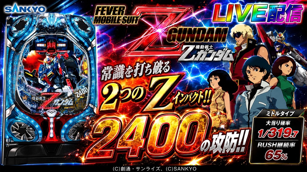 ガンダム  配信用 実機配信家庭用(縦画面版)】CRF機動戦士ZガンダムR (1/319