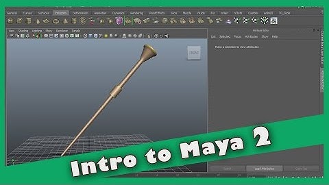 Introduction to Maya 2014 - Part 2