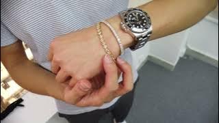 Tennis bracelet on wrist - Comparison - How to buy tennis bracelet online