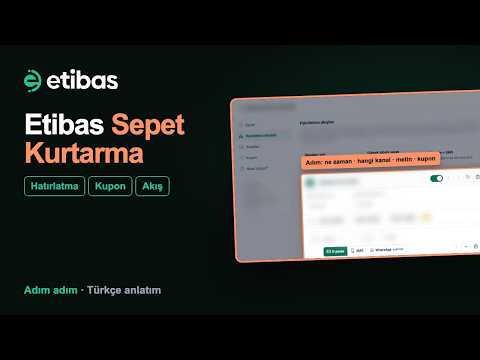 Etibas Sepet Kurtarma: Terk Edilen Sepetlere Hatırlatma ve Kupon Gönderme