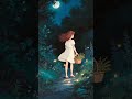 You Won’t Believe This Magical Night Forest 🌙✨(Relaxing ASMR) #shorts #sleep#ghibli#nature#fantasy