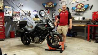 Titan Bulldog Moto Cradle Wheel Chock Stand Available From J P Cycles Youtube