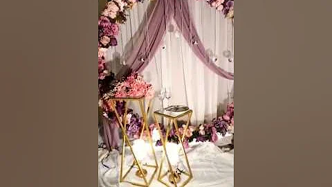engagement decoration ideas DIY backdrop flowers #shorts #shortvideo #youtube #ytshorts