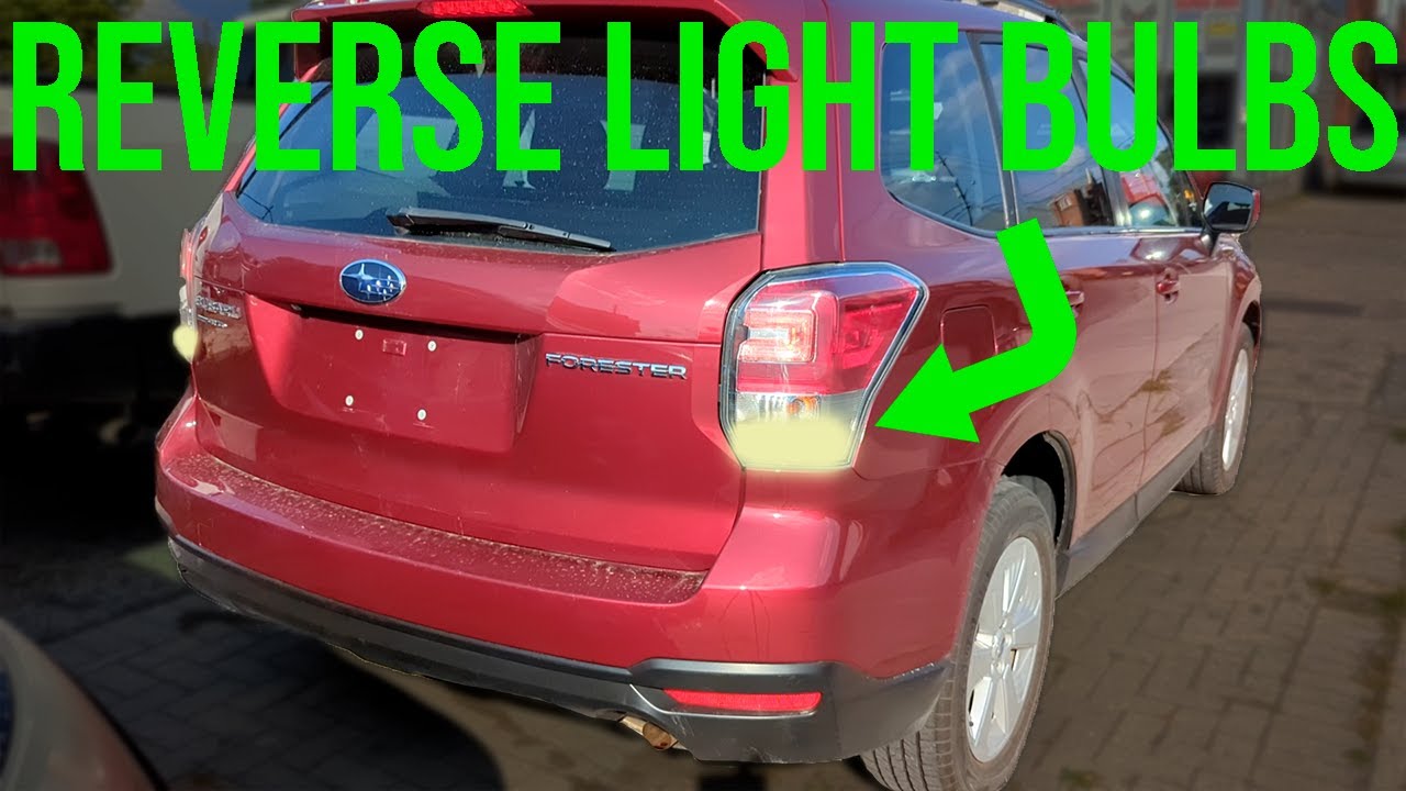 How to Replace Reverse Light Bulb Subaru Forester (20142018) YouTube
