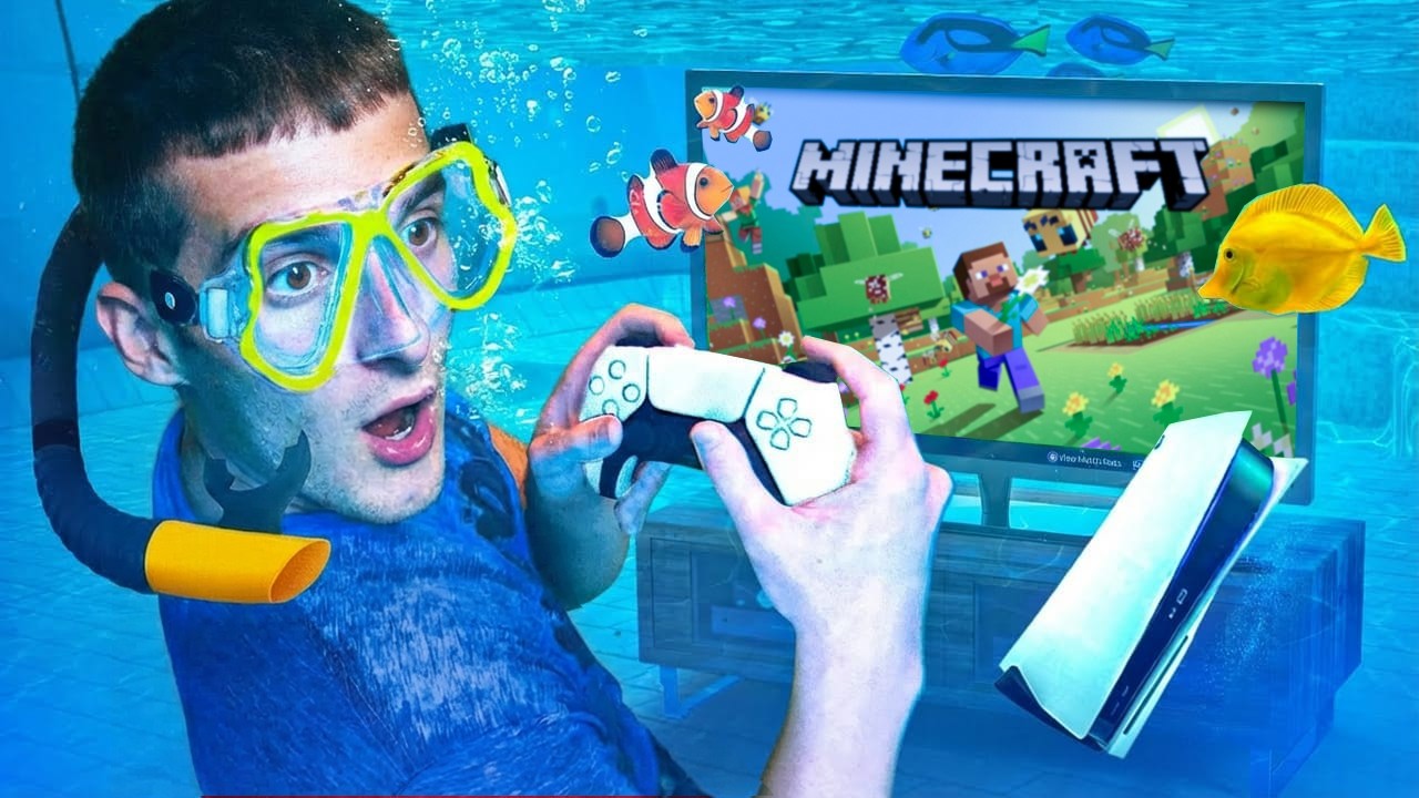 HAVUZUN ALTINA GİZLİ OYUN ODASI YAPTIM *kimse bulamaz*