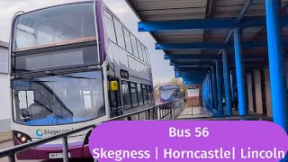 Lincolnshire Wolds | Winter bus ride | Bus 56 Skegness to Lincoln via Horncastle | January 2024