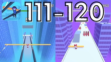 Roof Rails | Levels 111-120 | Gameplay Walkthrough (iOS, Android)