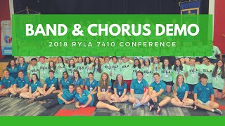 RYLA 7410 2018 Band & Chorus Honey Original Song
