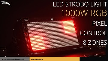 SPACE LIGHTS LED STROBE 1000W RGB 8 ZONES