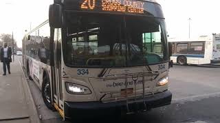 The beeline 20 bus is cross cunnty shopping center