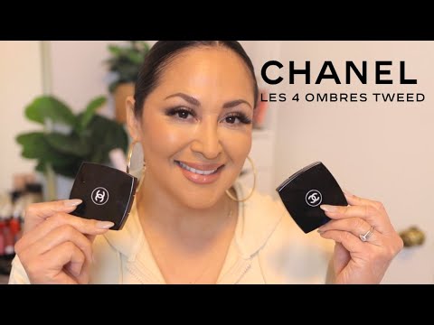 COOL TONED FALL Makeup Ft. THE NEW CHANEL LES 4 OMBRES TWEED