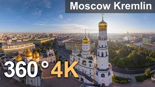 360°, Московский Кремль. 4К Видео С Воздуха