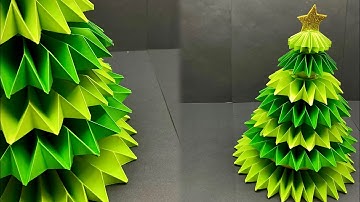 How to Make a 3D Paper Christmas Tree | Easy DIY Christmas Decoration
