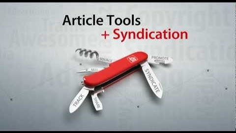 iCopyright Article Tools + Syndication