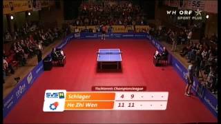 Werner Schlager (SVS NÖ) vs He Zhi Wen (Caja Granada)