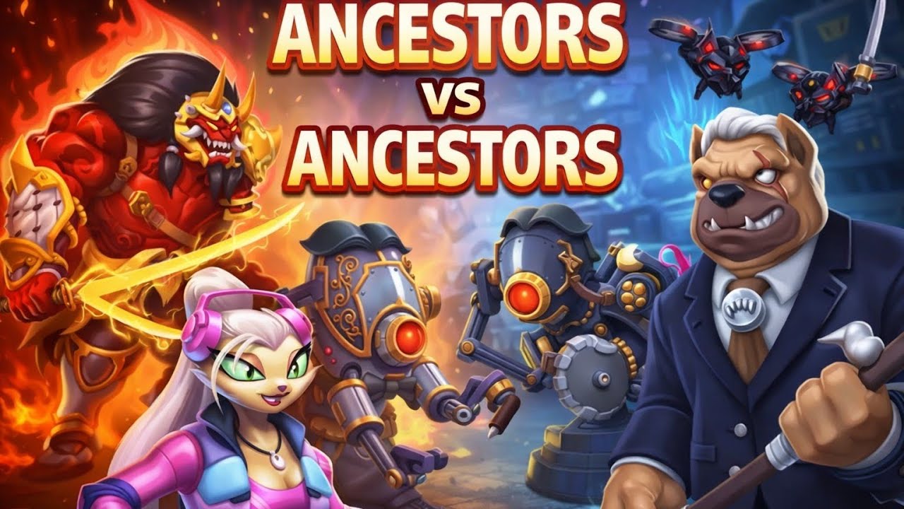 Ancestors 🆚 Ancestors Fighting Gameplay | Monster legends @monstertactician.#multiplayer #pvp #usa 