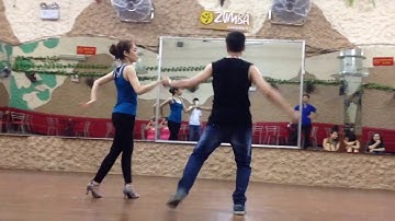 Hanoi Zouk Group - Linh Zeus & Ngoc Rei Zouk hiphop class 26.9.2016