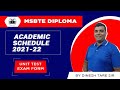 Newly Admitted Students Academic Schedule 2021-22/First Year & Direct Second Year.