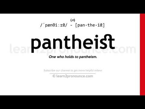 Video: Jinsi ya kutamka pantheistic?