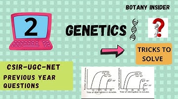 Genetics PYQ Series- Part-2 | Tricks to solve questions| Interrupted Mating Expt | CSIR-NET JRF ||
