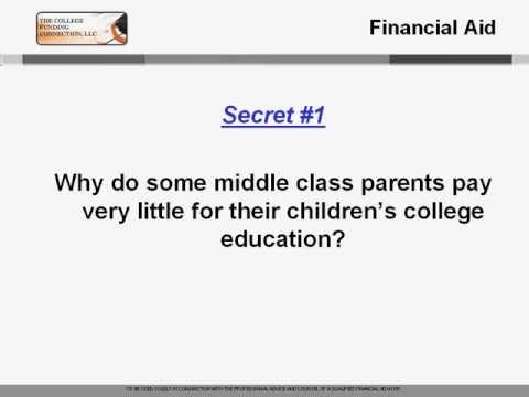 Why do Some Middle Class Parents Pay Little for College Education? Paying for College 1 of 7