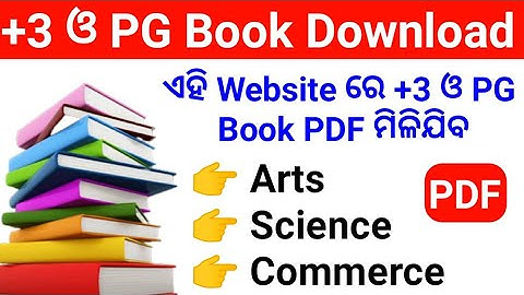 How To Download +3 & PG Semester Book PDF File - +3 And PG Semester Book PDF Download - Odisha +3