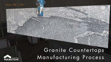 How to Make 96" x 26" Prefab Granite Countertops?