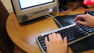 ASMR Typing On An Old Apple Keyboard - Apple iMac G3 - Lots Of Keyboard Sounds