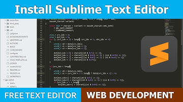 How to download and Install Sublime text on Window 10 || Free Text Editor for Web Development
